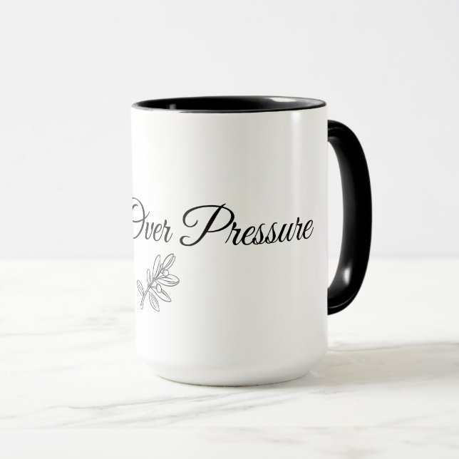 Taza Peace Over Pressure – Calm Morning Minimal Mug (Anverso derecho)