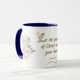 Taza Peaceful Hearts Mug Colossians 3:15