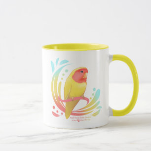 Taza Peach Faced Lutino Lovebird