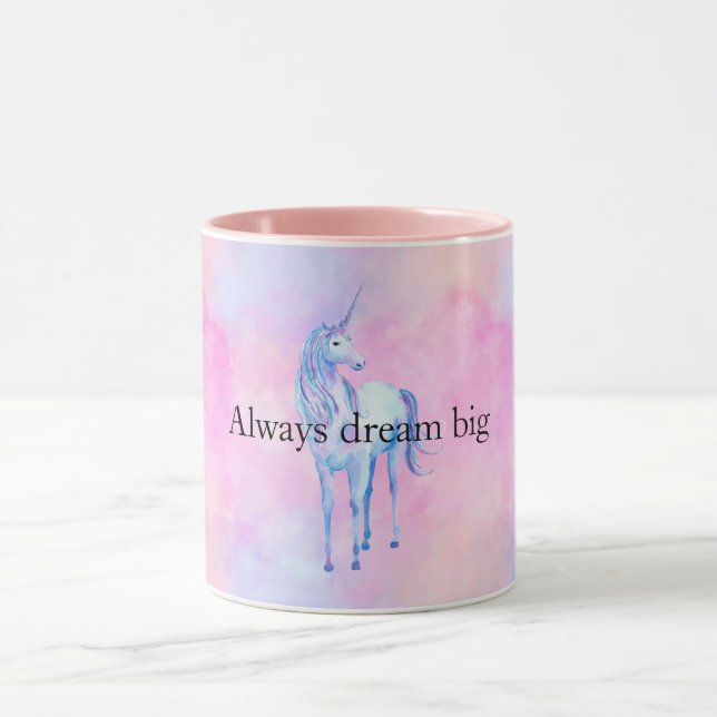 Taza Peach Pink Purple Unicorn (Centro)