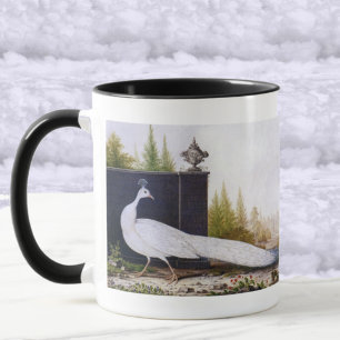 Taza Peacock blanco