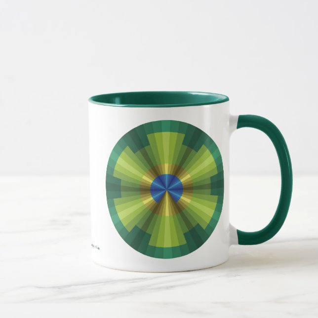 Taza Peacock Illustration Mug (Derecha)