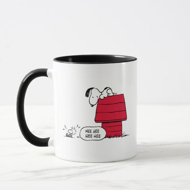 Taza PEANUTS | Patrón rojo y negro (Izquierda)