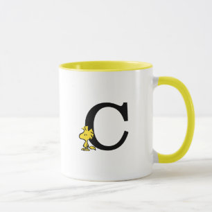 Taza PEANUTS   Woodstock   Monograma C