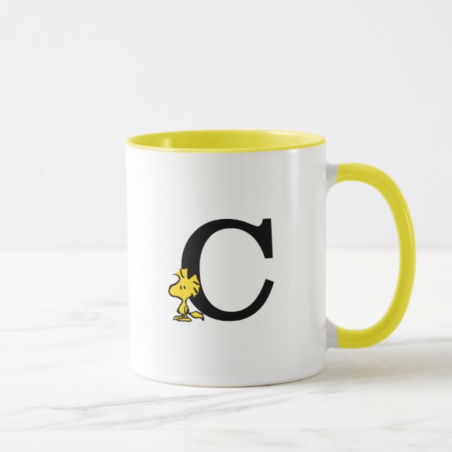 Taza PEANUTS | Woodstock | Monograma C (Derecha)