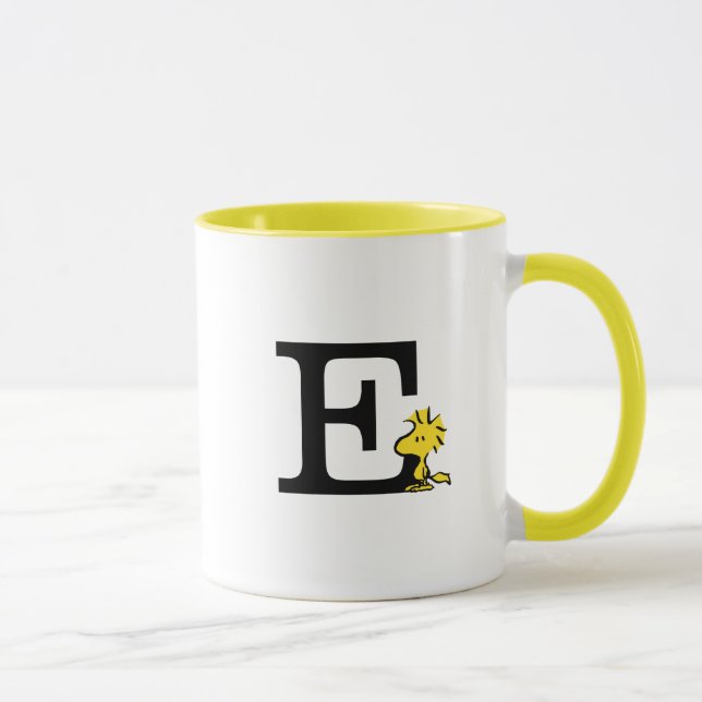 Taza PEANUTS | Woodstock | Monograma E (Derecha)