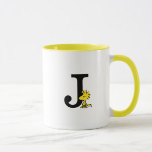 Taza PEANUTS   Woodstock   Monograma J