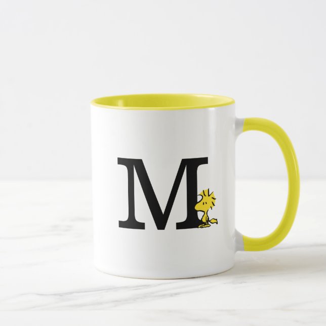 Taza PEANUTS | Woodstock | Monograma M (Derecha)