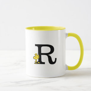 Taza PEANUTS   Woodstock   Monograma R