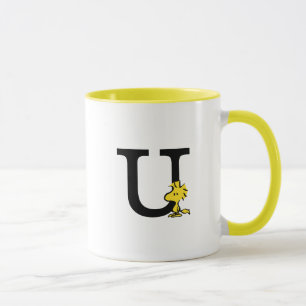 Taza PEANUTS Woodstock Monograma U