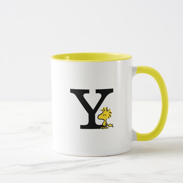 Taza PEANUTS | Woodstock | Monograma Y (Derecha)