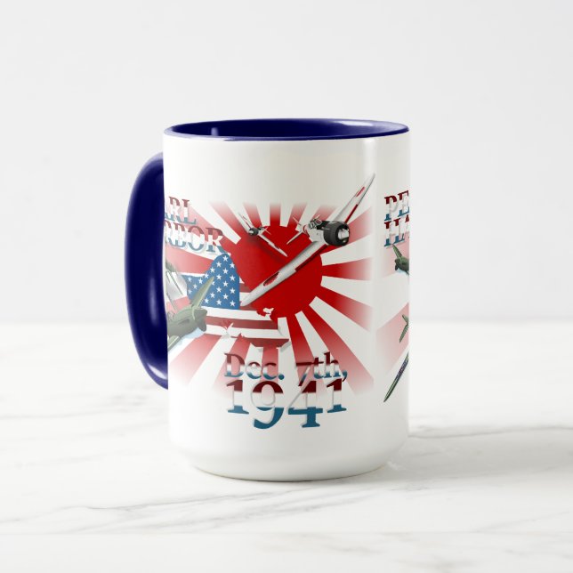 Taza Pearl Habor 7 de diciembre de 1941 Mug (Anverso izquierdo)