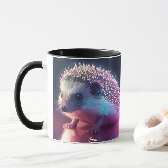 Taza Pearl the Hedgehog (Con donut)
