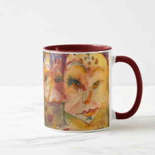 Taza peculiar de la acuarela de las señoras I