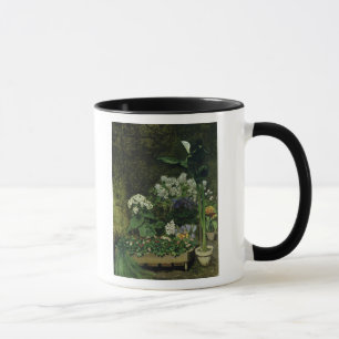 Taza Pedro flores de Renoir un   en un invernadero