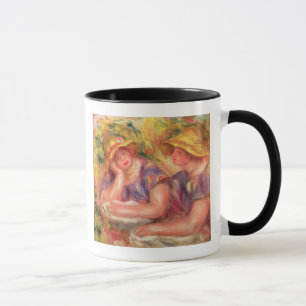 Taza Pedro un Renoir el dos mujeres en blusas azules