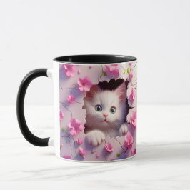 Taza Peek-a-Boo Kitten Blossom Mug