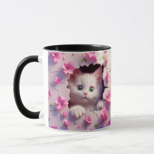 Taza Peek-a-Boo Kitten Blossom Mug