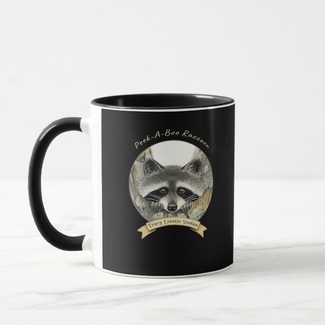 Taza Peekabo Raccoon (Izquierda)