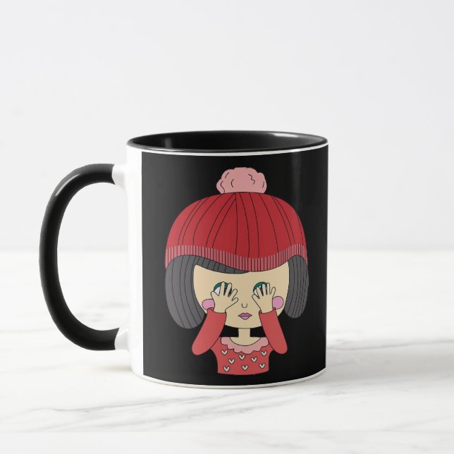 Taza Peekaboo Chica Sloth Design (Izquierda)