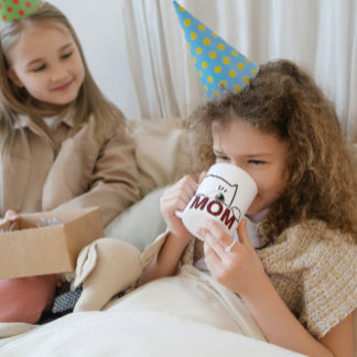 Taza Peeking Black Cat Mom Minimalist Coffee