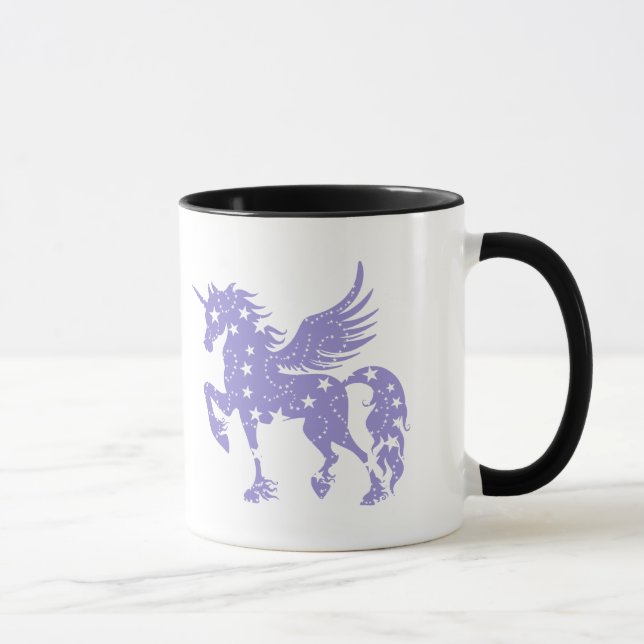 Taza pegamento de unicornio - Elegir color de fondo (Derecha)