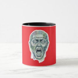 Taza Pegatina de arte en acuarela "Estamos gobernados p