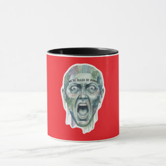 Taza Pegatina de arte en acuarela "Estamos gobernados p