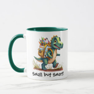 Taza Pegatina de la Escuela de Dinosaurios Cuidados - "