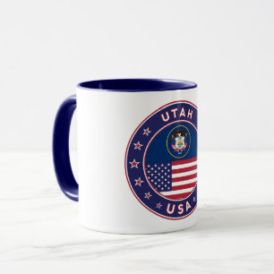 Taza Pegatina Utah, estuche de teléfono, bolsa de toque