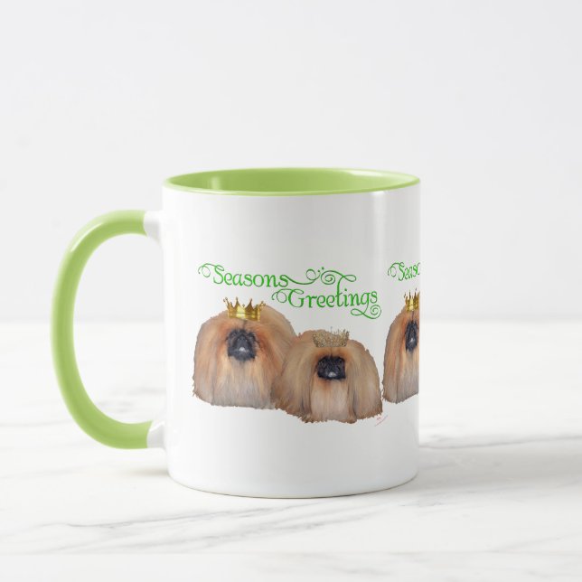 Taza Pekingese Navidad (Izquierda)