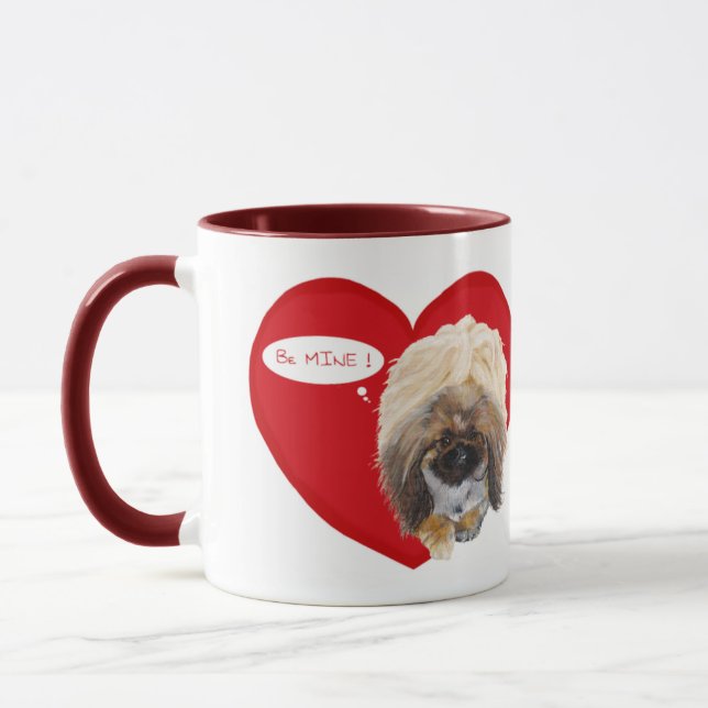 Taza Pekingese Valentine Mug (Izquierda)