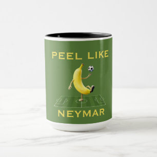 Taza Pela Como un Campeón Banana de Fútbol Divertida Pe