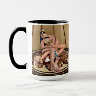 TAZA PELEA DE GATOS EN UN TEEPEE