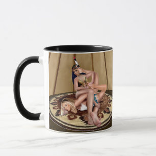 TAZA PELEA EN UNA TIENDA