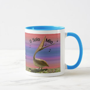 Taza Pelícano del canto Brown