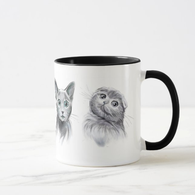 Taza Pelotón del gato (Derecha)