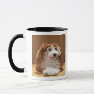 Taza Peluca del jengibre del perrito que lleva