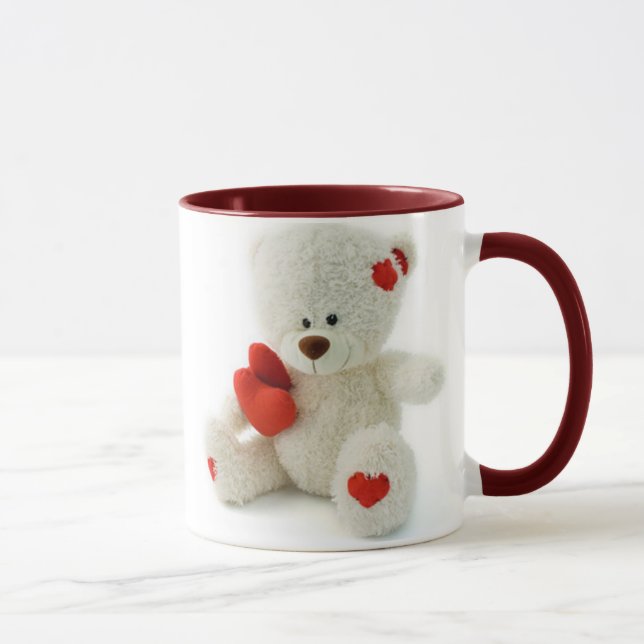 Taza Peluche lindo de Love* del oso *Teddy (Derecha)