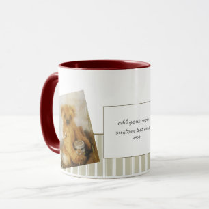Taza Peluche lindo del oso de miel personalizado
