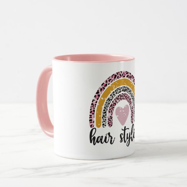 Taza Peluquero Boho Leopard (Anverso izquierdo)