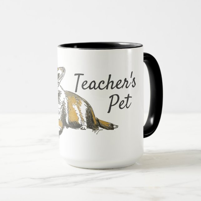 Taza Pembroke Corgi Mascota de maestros de arte origina (Anverso derecho)