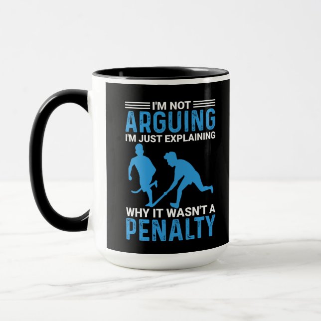 Taza Pena de jugador de hockey (Izquierda)