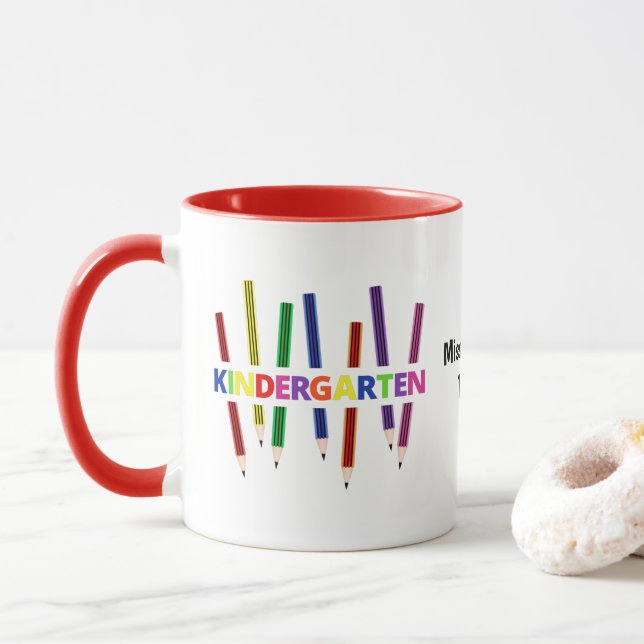 Taza Pencils Personalizable de guardería (Con donut)