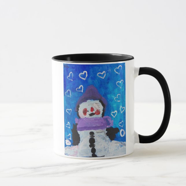Taza Penguin ama la tarjeta de invierno (Derecha)
