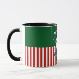Taza Penguin with Candy Cane