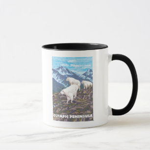 Taza Península olímpica, cabras de las Montañas de Wash
