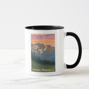Taza Península olímpica, flores de la primavera de Wash