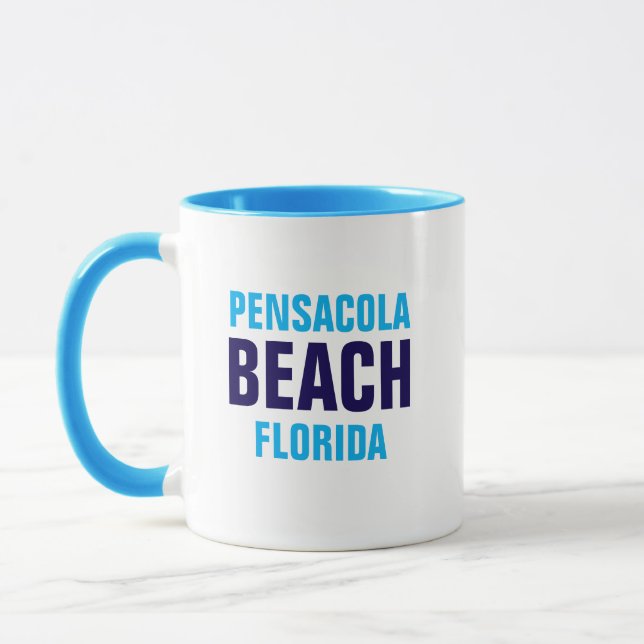 Taza Pensacola Beach Florida Coffee Mug (Izquierda)