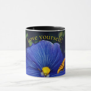 Taza pensamiento azul viola